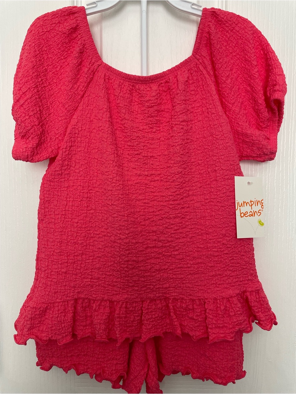 Jumping Beans Girls Pink Textured 2 Piece Set. NWT.